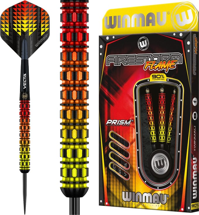 Winmau Firestorm Flame Straight 90% - Dartpijlen