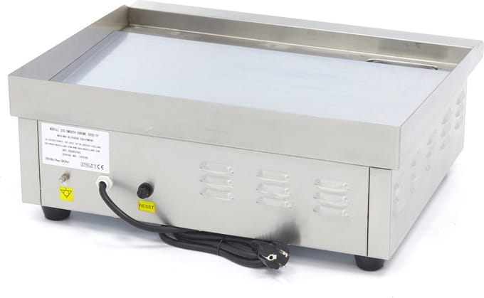 Grillplaat - Glad Chroom - 55 cm - incl. Opvangbak