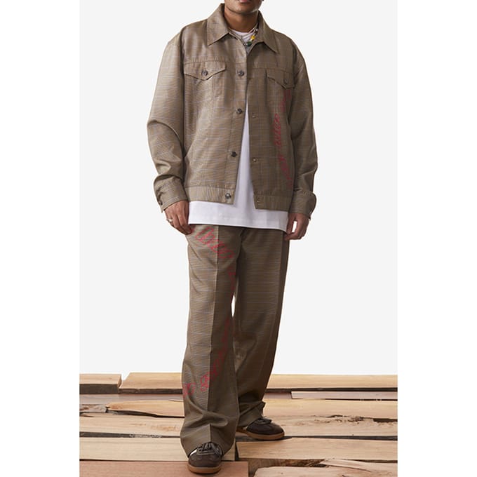 Daily Paper Sand Checked Keanu Pants Größe: L | Maßgeschneiderte Hosen Outlet | Unisex