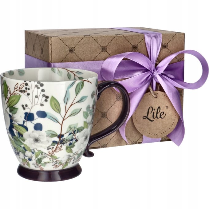 Grote Porseleinen Kop met Bloemendessin - Perfect cadeau