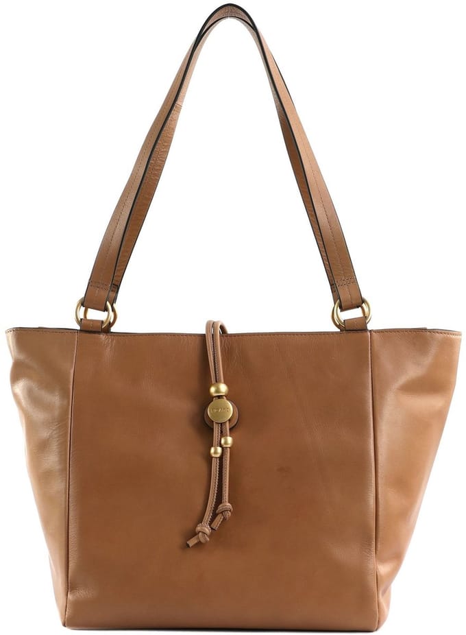 PICARD schoudertas shopper Pearly City Shopper Cognac bruine