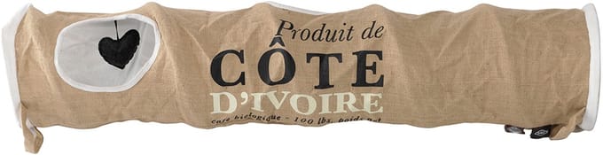 Home Collection Cote d'Ivoire Jute Kattentunnel - 120 x 25 x 25 cm
