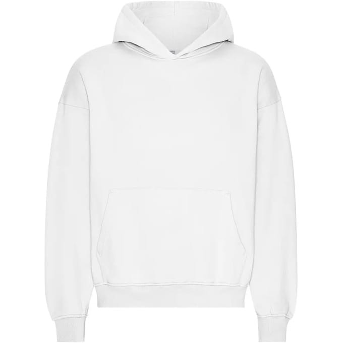 Oversized sweatshirt met capuchon Colorful Standard Organic Optical White