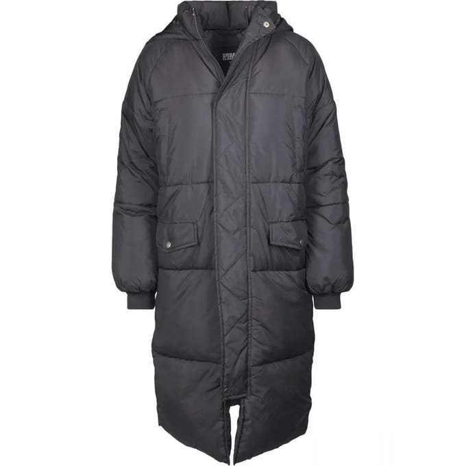 Urban Classics - Oversized Faux Fur Puffer Winterjas - 2XL - Zwart