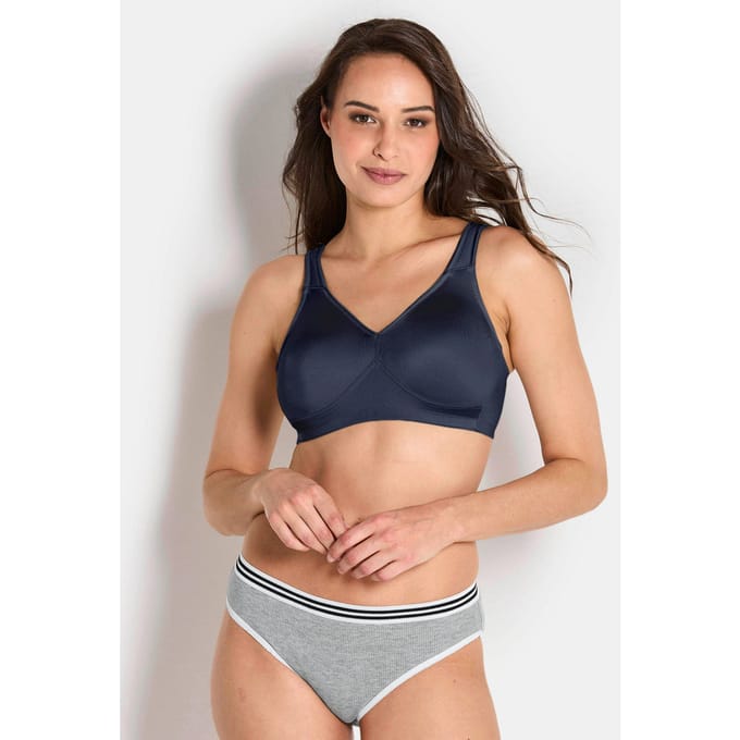 Beha zonder beugels, met softcups - marine - Gr. 85 E van Goldner Fashion