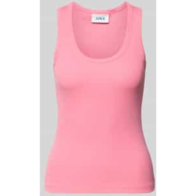 Tanktop met ribstructuur model 'FRIDA'