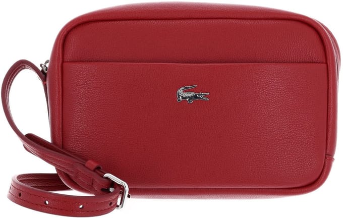 LACOSTE schoudertas Crossover Bag Bordeaux donkerrood