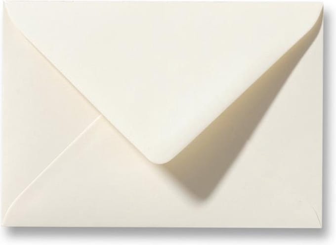 Envelop 9 x 14 Ivoor, 100 stuks
