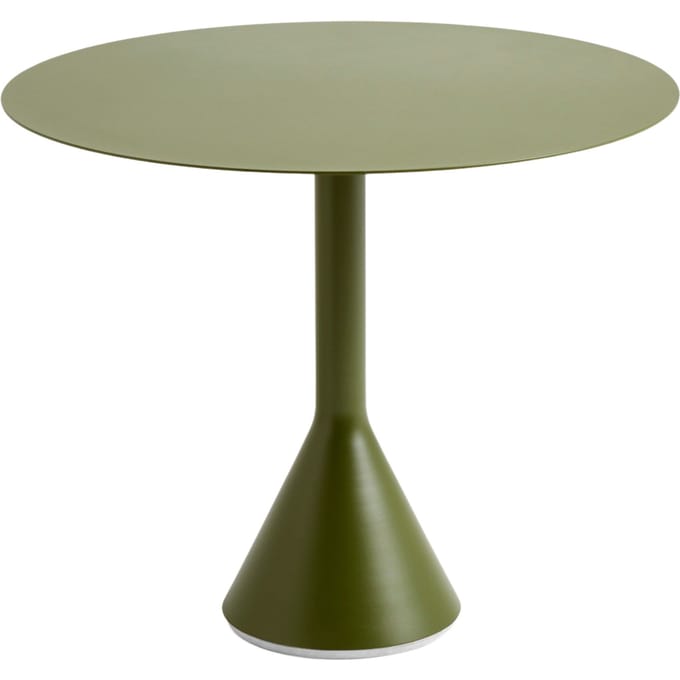 HAY Palissade Cone Tafel rond - olijfgroen - Ø90_H74cm cm