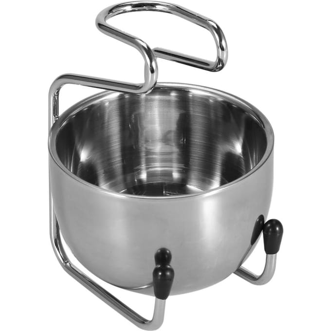 Support de blaireau en acier inoxydable, bol de rasage de sécurité, ensemble de toilettage black