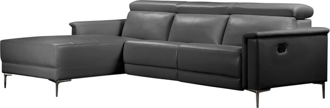 Lund-ChaiseLongue - 1 Relax - Grijs PU
