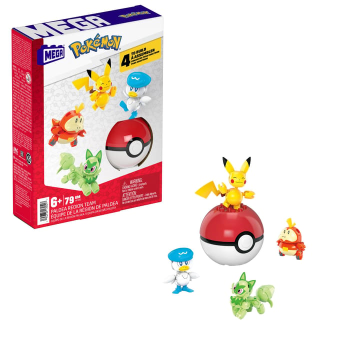 MEGA - Pokémon Team van Paldea Regio - Constructiespeelgoed - Speelfiguur