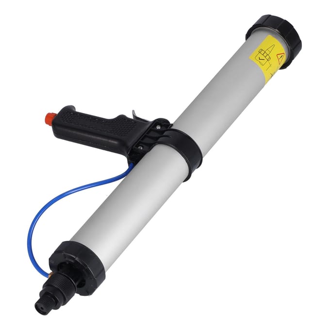 Pistolet à calfeutrer pneumatique, applicateur en alliage d'aluminium, outils industriels pour conteneurs de navires 600 ml white