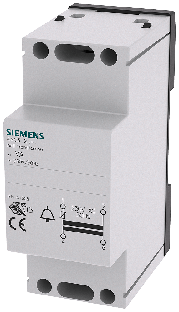 Siemens 4AC32140 Beltransformator 8 V, 12 V, 24 V 2 A