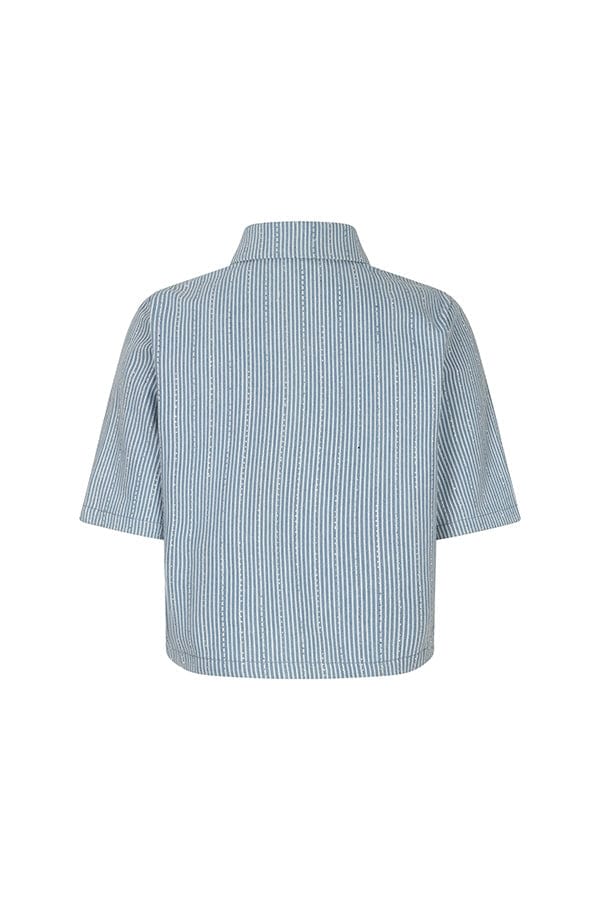 Lofty Manner Blouse Blouse Hera Re204 Blue Dames Maat - XS