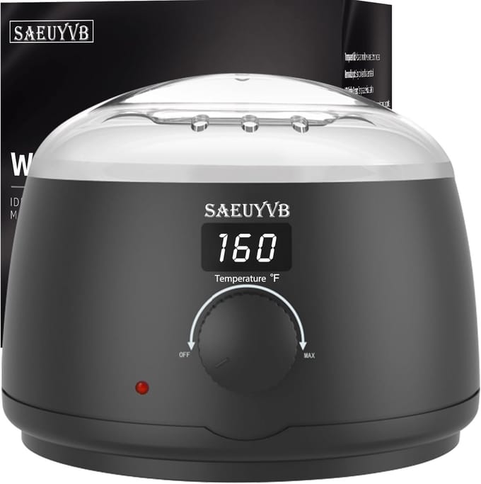 Digitale Wax Warmer - Harsverwarmer Apparaat - Ontharen Thuis - Instelbare Temperatuur - 16oz Pot - Zwart