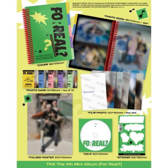 TNX 4e Mini Album FOR REAL No POB green