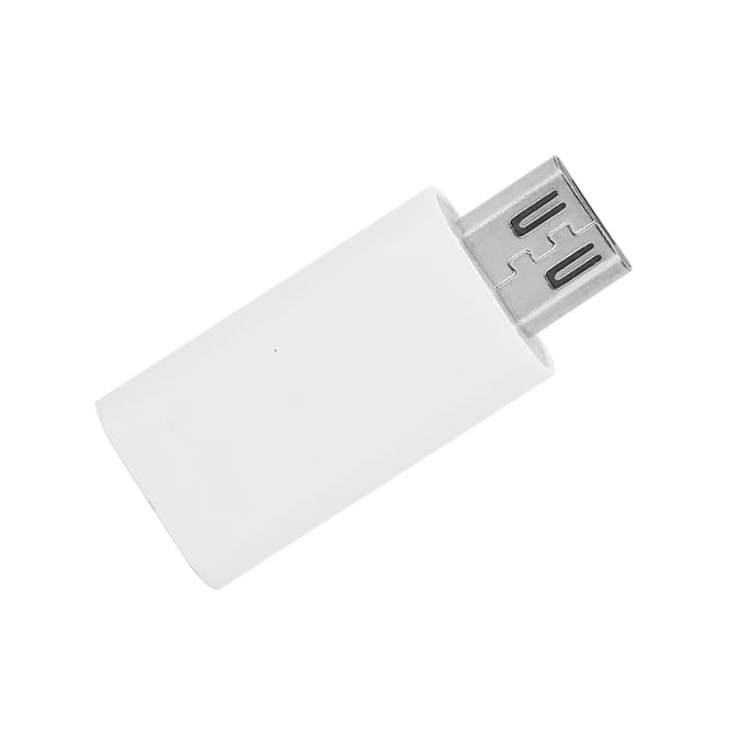 TypeC Vrouwelijk naar Micro USB Mannelijk Overdrachtsadapter Converter Connector Snel Opladen(Wit ) wit