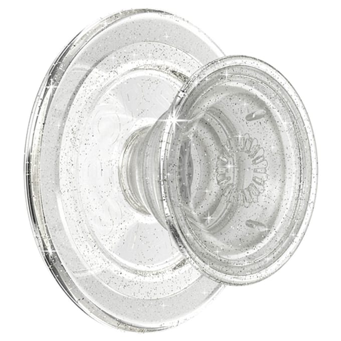 PopSockets PopGrip geschikt voor MagSafe Round - Clear Glitter