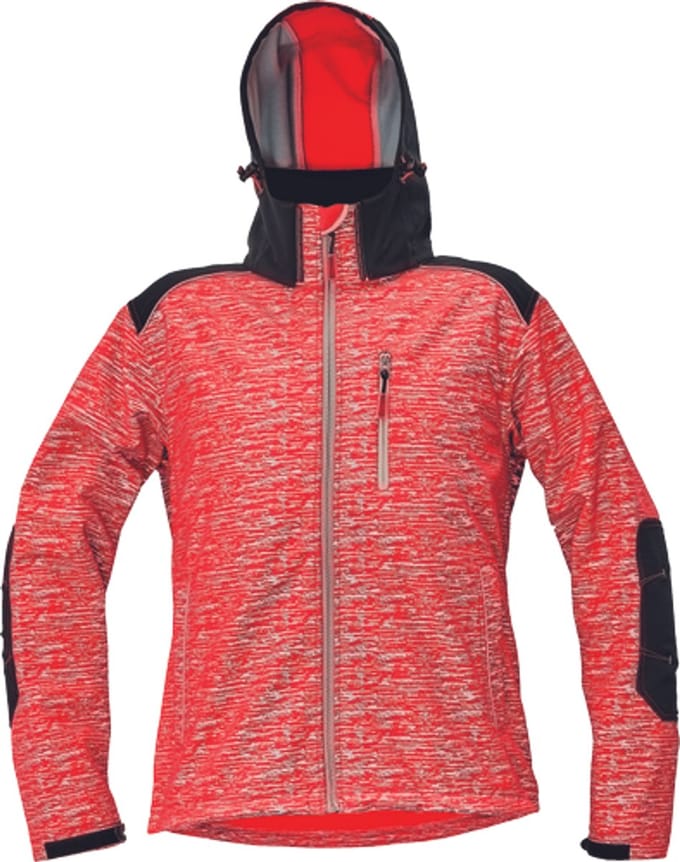 Cerva KNOXFIELD printed softshell 03010473 - HV Rood - 3XL