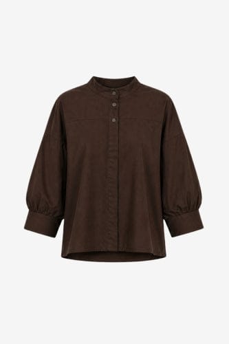 Angelika top technical jersey | Chocolate - Chocolate / S