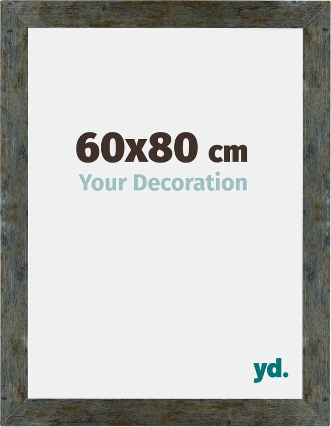 Your Decoration - Fotolijst 60x80 cm - MDF - Blauw Goud Gemeleerd - Mura