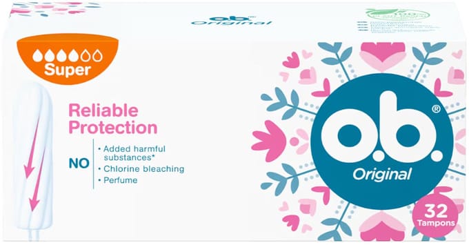 6x O.B. Tampons Super 32pc Pack