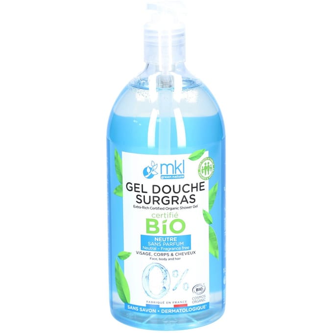 Mkl Douchegel Bio Z/parfum Pompfl 1l