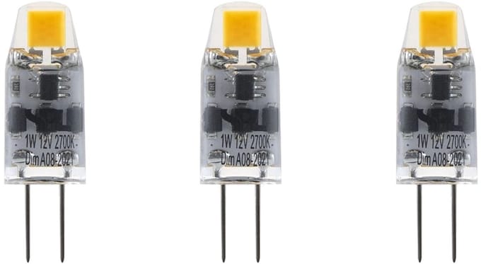 SPL G4 LED Lamp 1W Dimbaar - Warm Wit - 100lm - T10 - 3 Stuks