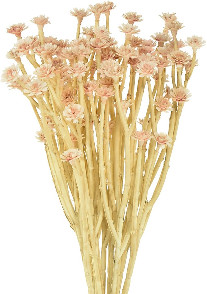 Italiaanse Strobloem Kunstbloemen Roze L28cm, 12 stuks