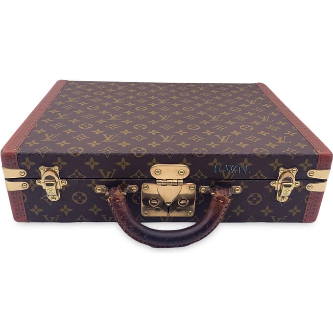 Louis Vuitton Vintage Stoffen Aktetas President