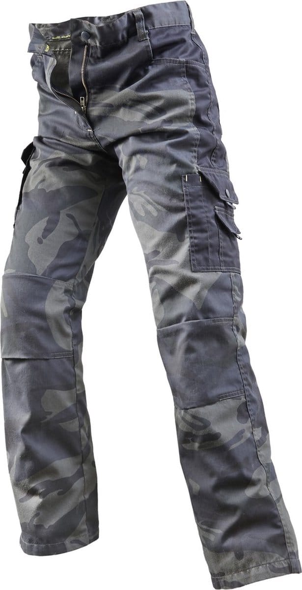 Werkbroek Camouflage van Uncle Sam Workwear - Olive / Zwart - Maat 54