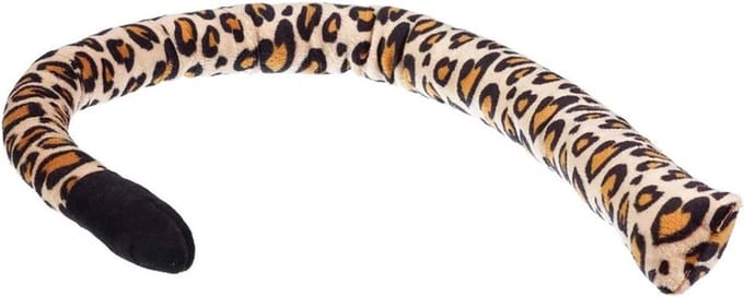 Nature Planet Verkleed/speelgoed luipaard/panter staart - 68 cm - met clip - pluche