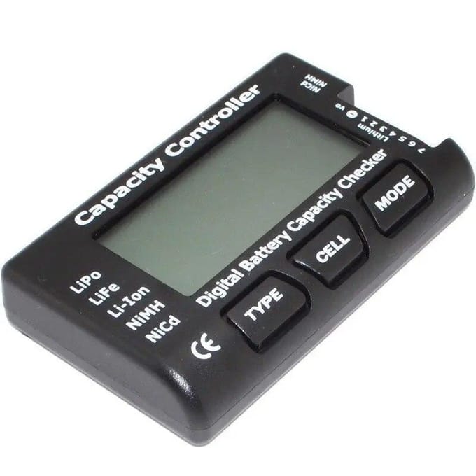 7 Digitaal Batterijspanningstester Checker LiPo LiFe Li-ion Nicd NiMH Batterijspanningstester Capaciteitscontrole Controller Test Black gray