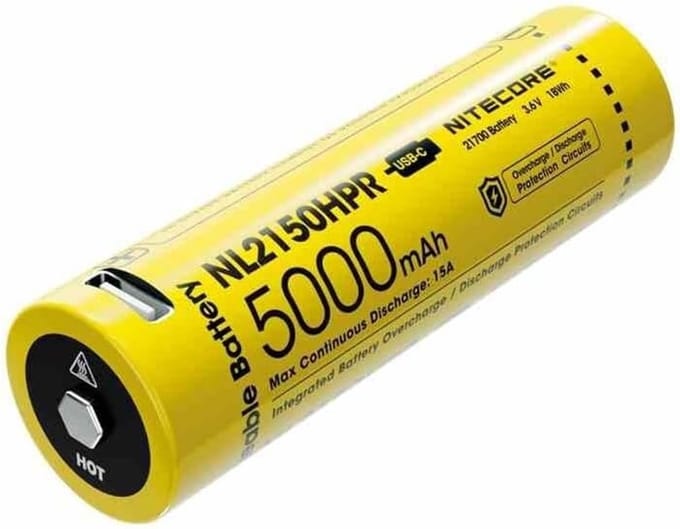 Oplaadbare Batterij - Energiebron - Apparaten Voeden - Hoge Capaciteit - 76 mm - Geel