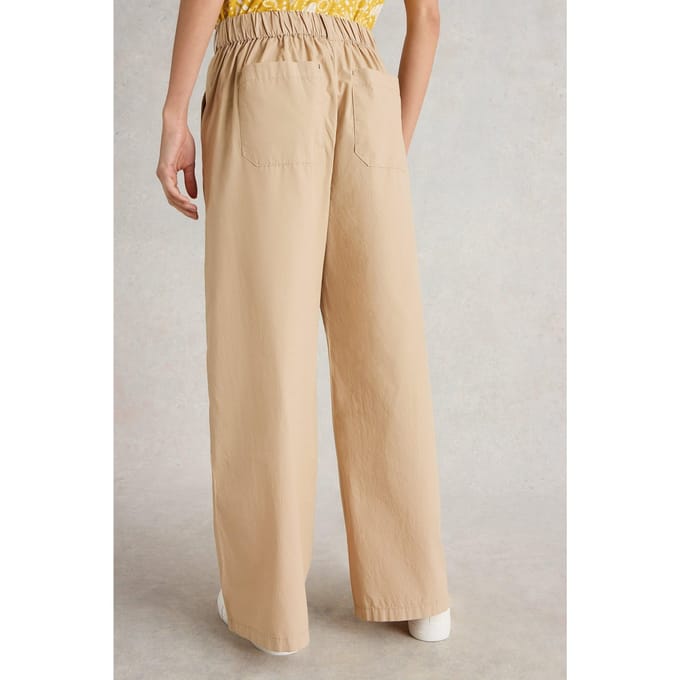 White Stuff Harley Cotton Trouser Light Natural Taglia: 6 REGULAR | Pantaloni Outlet | Donna