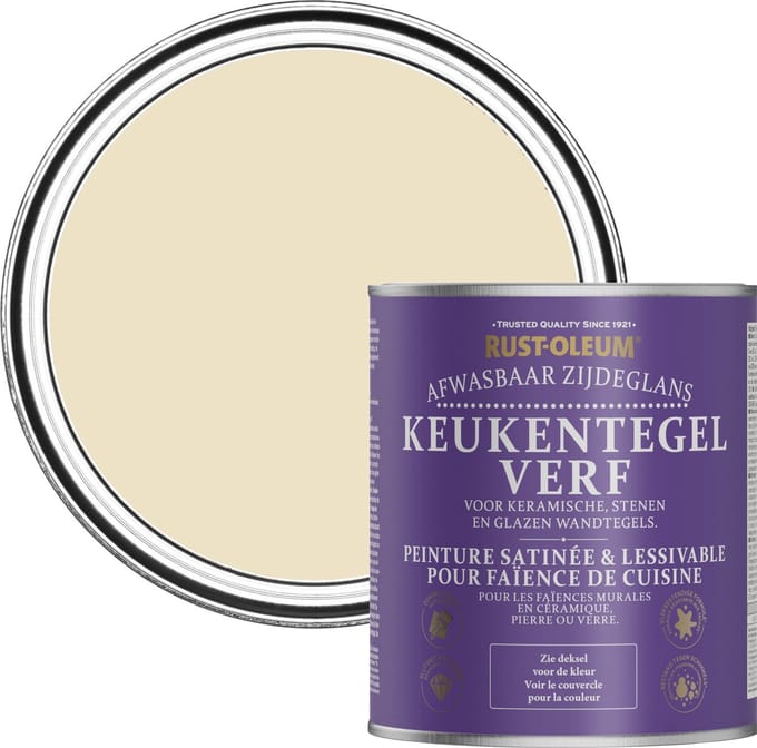 Rust-Oleum Crème Keukentegelverf Zijdeglans - Featherstone 750ml