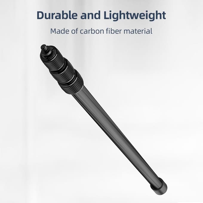 Handheld Microfoon Boom Arm 4-Sectie Uitschuifbare Microfoon Arm Koolstofvezel Boom Paal voor Microfoons 4-Section