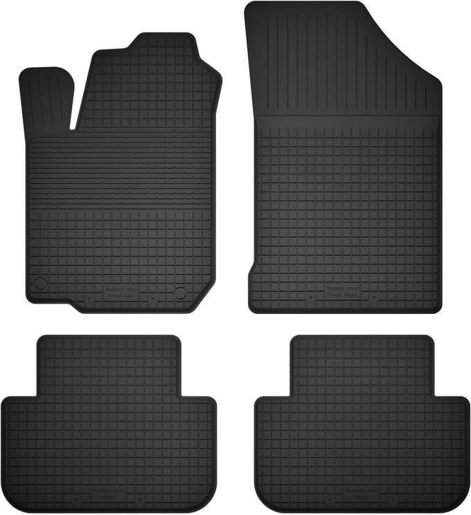 Wielganizator BasicProtect Serie - Auto Rubber Matten - Opel Combo E - Compatibel Korytkowe Vloermatten - 4 Stuks