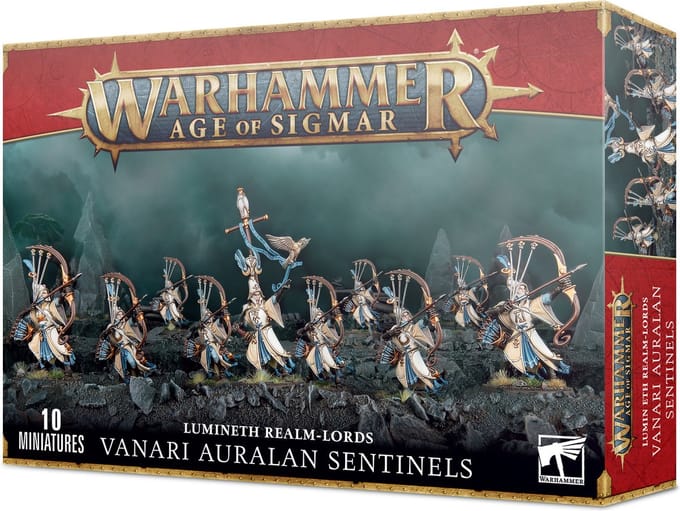 Warhammer Age of Sigmar - Lumineth Realm-Lords Vanari Auralan Sentinels