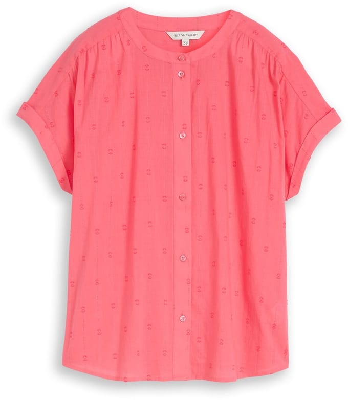 Tom Tailor - Losvallende blouse - Maat 36 - soft coral pink