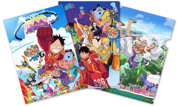 Sakami Merchandise One Piece Clearfile 3-Set Egghead Saga Stationery
