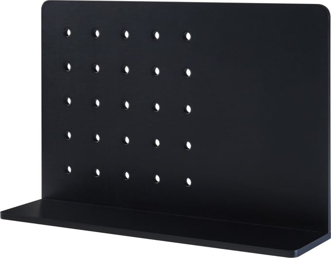 Wandplank Dønna 60x15x40 cm mdf zwart [en.casa]
