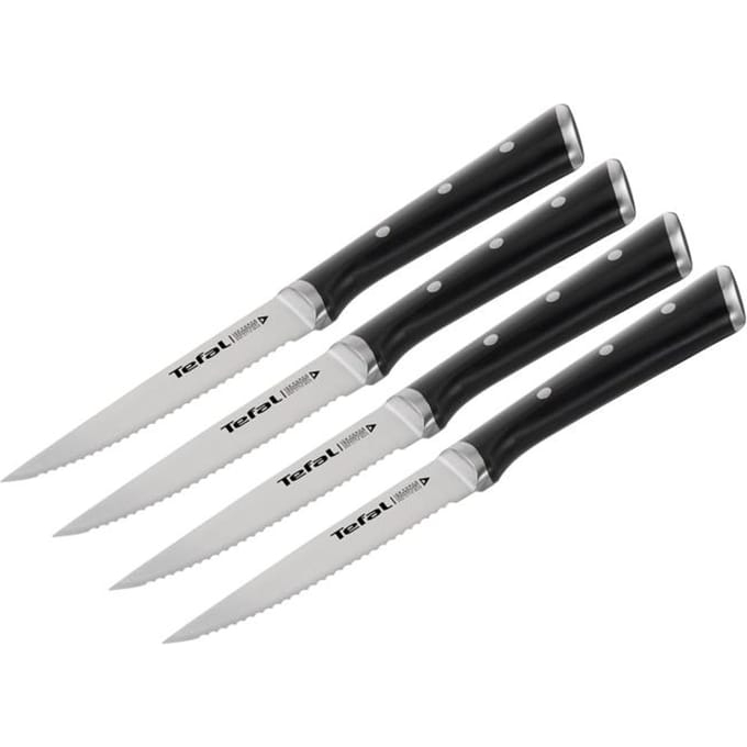 Tefal Ice Force - Steakmes - 11 cm - 4-delige Set - RVS - IJsgehard - Ergonomisch