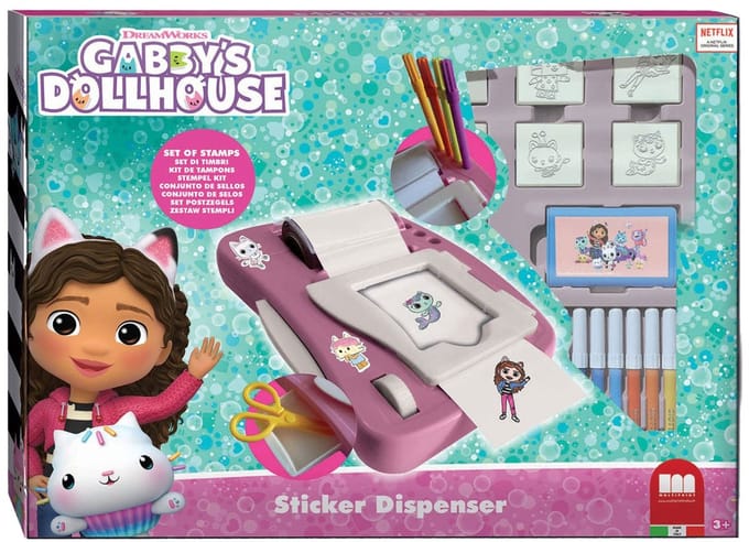 Multiprint Gabby's Poppenhuis Stickermachine Set