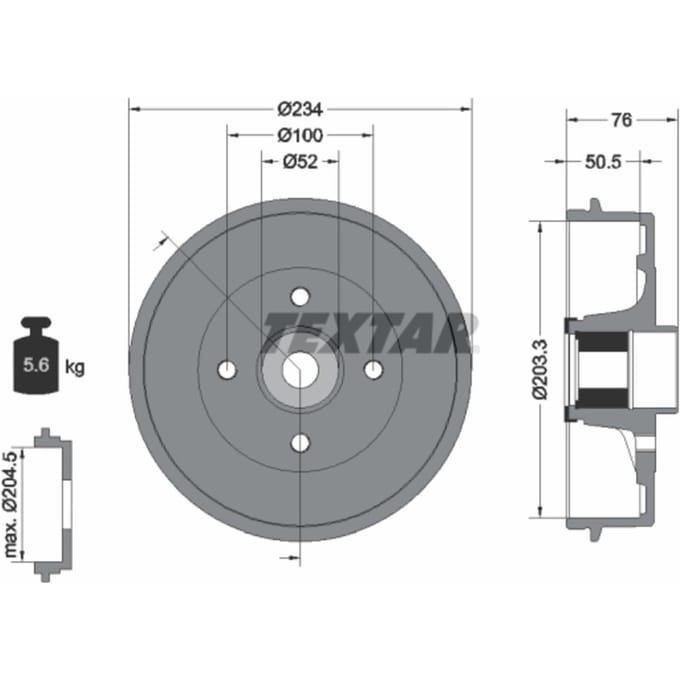 Remtrommel TEXTAR 94042400