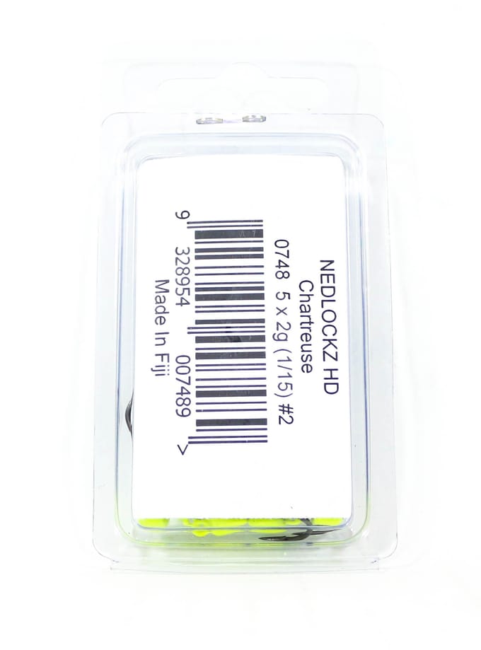 Tackle Tactics TT Nedlockz HD Jig Head Grafiek 1/15 oz 2 5/pack (7489) white