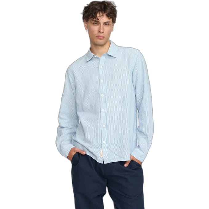 Revolution Loose Shirt Blue Stripes maat L