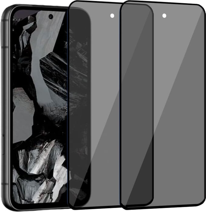 2x Geschikt voor Google Pixel 8a - Privacy Screenprotector - Beschermglas - Privé GuardCover
