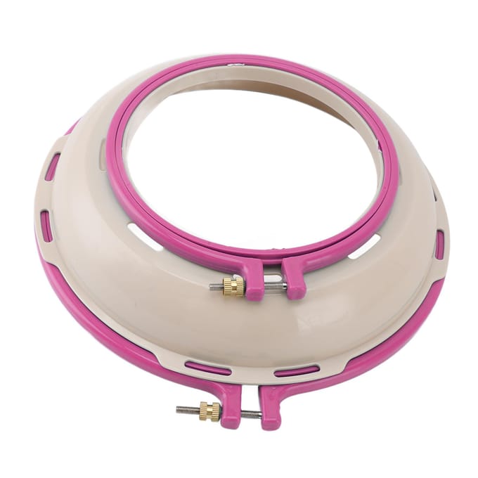 Support de broderie double face pour cerceau de 16,5 cm et 25 cm pour point de croix vert